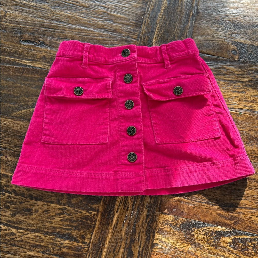 Crewcuts Vibrant Pink Mini Skirt with Button Detail